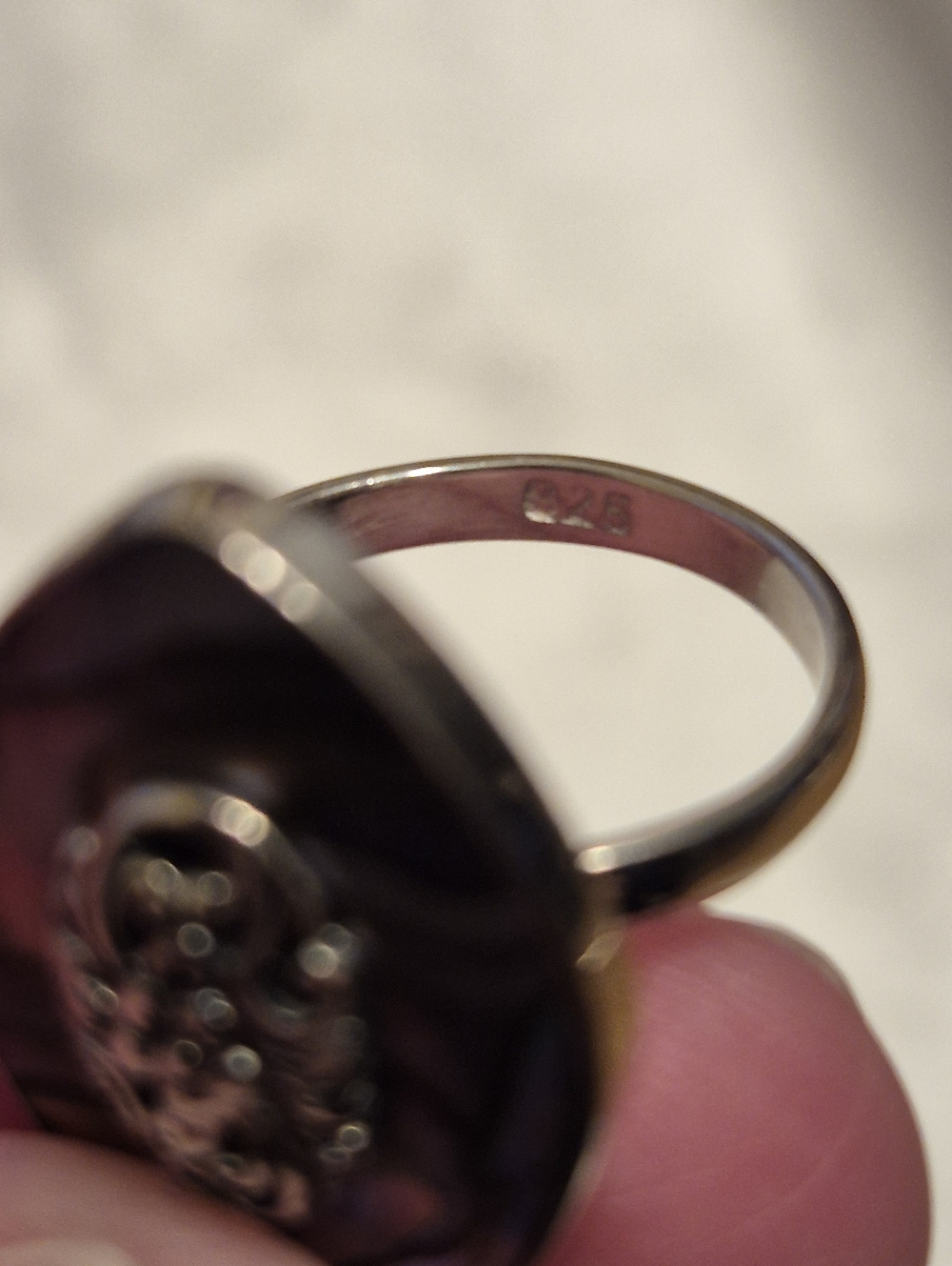 Handmade Paua Shell Ring - Picture 5 of 6